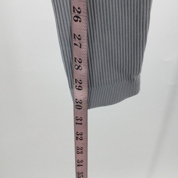 SPORTS 2 PC XS gray ribbed fitted athletic lounge comfort leggings top NEW B123 - Picture 11 of 11